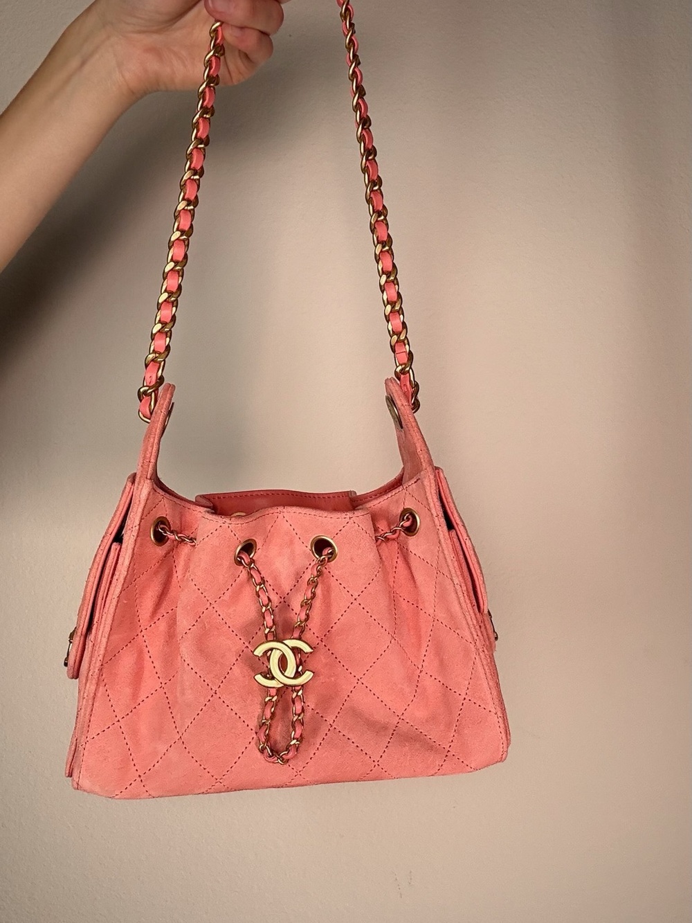Chanel 25 mini pink suede - Picture 5 of 6